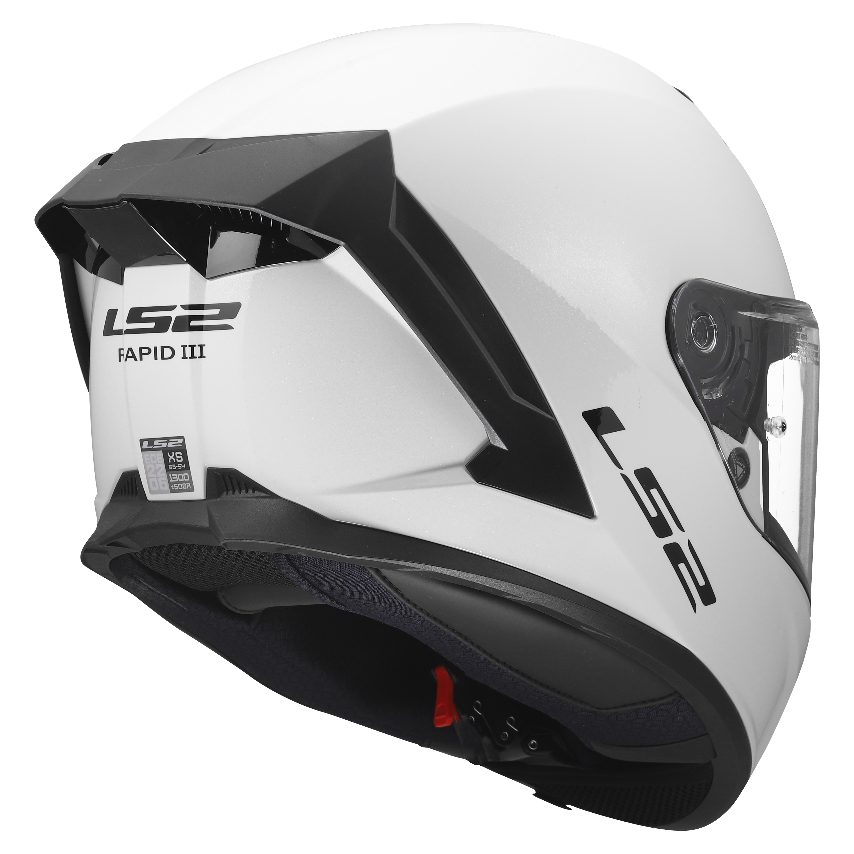 LS2 FF820 RAPID III SOLID GLOSS WHITE 168200002 (10)